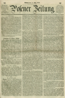 Posener Zeitung. 1859, [№] 87 (13 April) + dod.