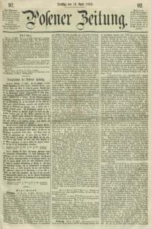 Posener Zeitung. 1859, [№] 92 (19 April) + dod.