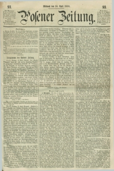 Posener Zeitung. 1859, [№] 93 (20 April) + dod.