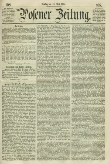 Posener Zeitung. 1859, [№] 108 (10 Mai) + dod.