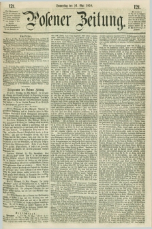 Posener Zeitung. 1859, [№] 121 (26 Mai) + dod.