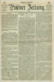 Posener Zeitung. 1859, [№] 122 (27 Mai) + dod.