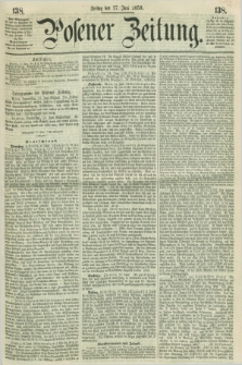 Posener Zeitung. 1859, [№] 138 (17 Juni) + dod.