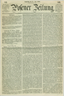 Posener Zeitung. 1859, [№] 143 (23 Juni) + dod.