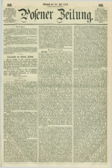 Posener Zeitung. 1859, [№] 166 (20 Juli) + dod.