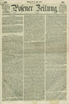 Posener Zeitung. 1859, [№] 170 (25 Juli) + dod.