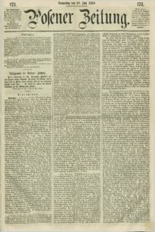 Posener Zeitung. 1859, [№] 173 (28 Juli) + dod.