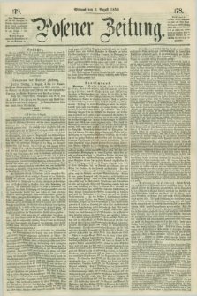 Posener Zeitung. 1859, [№] 178 (3 August) + dod.