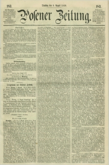 Posener Zeitung. 1859, [№] 183 (9 August) + dod.