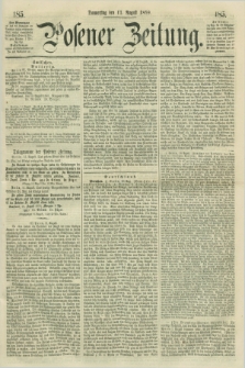 Posener Zeitung. 1859, [№] 185 (11 August) + dod.
