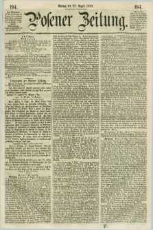 Posener Zeitung. 1859, [№] 194 (22 August) + dod.