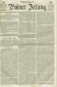 Posener Zeitung. 1859, [№] 201 (30 August) + dod.