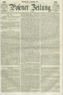 Posener Zeitung. 1859, [№] 203 (1 September) + dod.