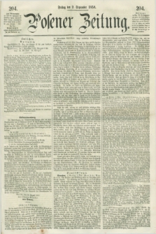 Posener Zeitung. 1859, [№] 204 (2 September) + dod.