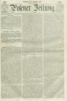 Posener Zeitung. 1859, [№] 205 (3 September) + dod.
