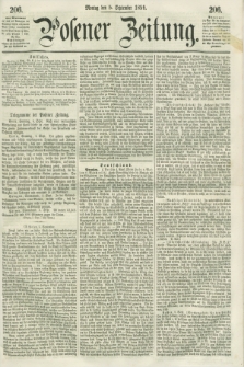 Posener Zeitung. 1859, [№] 206 (5 September) + dod.