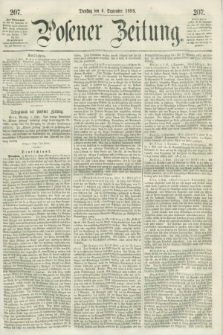 Posener Zeitung. 1859, [№] 207 (6 September) + dod.
