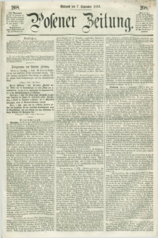 Posener Zeitung. 1859, [№] 208 (7 September) + dod.