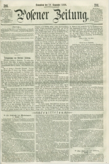Posener Zeitung. 1859, [№] 211 (10 September) + dod.