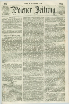 Posener Zeitung. 1859, [№] 224 (26 September) + dod.