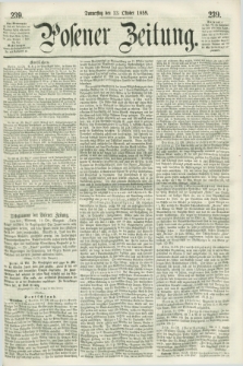 Posener Zeitung. 1859, [№] 239 (13 Oktober) + dod.