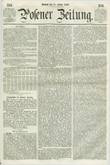 Posener Zeitung. 1859, [№] 250 (26 Oktober) + dod.