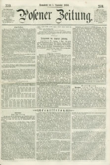 Posener Zeitung. 1859, [№] 259 (5 November) + dod.