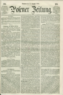 Posener Zeitung. 1859, [№] 265 (12 November) + dod.