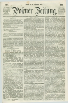 Posener Zeitung. 1859, [№] 272 (21 November) + dod.