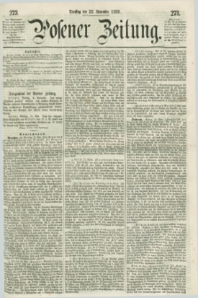Posener Zeitung. 1859, [№] 273 (22 November) + dod.