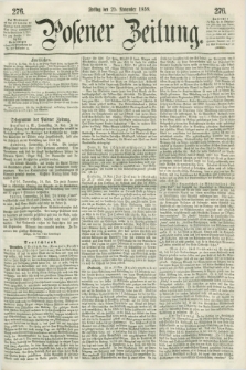 Posener Zeitung. 1859, [№] 276 (25 November) + dod.