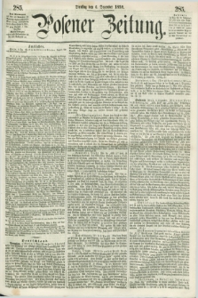 Posener Zeitung. 1859, [№] 285 (6 Dezember) + dod.