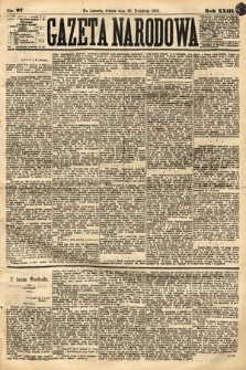 Gazeta Narodowa. 1884, nr 97
