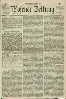 Posener Zeitung. 1861, [№] 20 (24 Januar) + dod.
