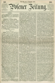 Posener Zeitung. 1861, [№] 207 (5 September) + dod.