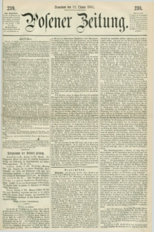 Posener Zeitung. 1861, [№] 239 (12 Oktober)
