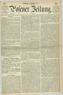 Posener Zeitung. 1861, [№] 277 (26 November) + dod.