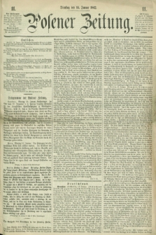 Posener Zeitung. 1862, [№] 11 (14 Januar) + dod.