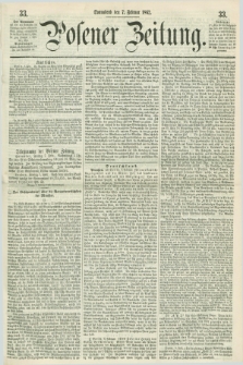 Posener Zeitung. 1862, [№] 33 (7 Februar) + dod.