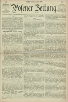Posener Zeitung. 1864, [№] 9 (12 Januar) + dod.