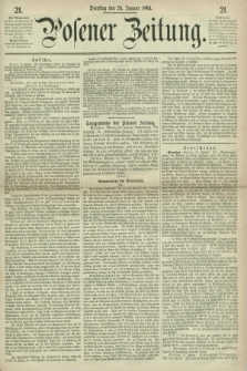 Posener Zeitung. 1864, [№] 21 (26 Januar) + dod.