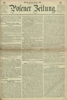 Posener Zeitung. 1864, [№] 50 (29 Februar) + dod.