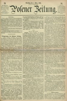 Posener Zeitung. 1864, [№] 51 (1 März) + dod.