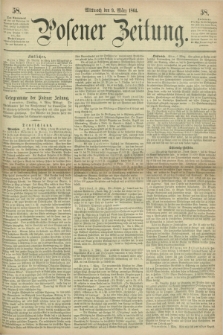 Posener Zeitung. 1864, [№] 58 (9 März) + dod.