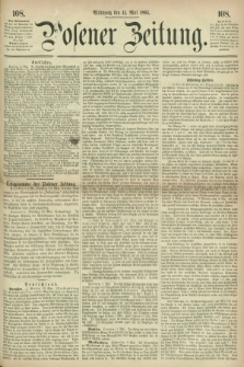 Posener Zeitung. 1864, [№] 108 (11 Mai) + dod.