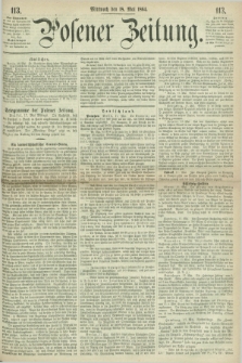 Posener Zeitung. 1864, [№] 113 (18 Mai) + dod.