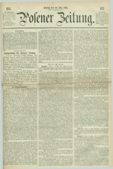 Posener Zeitung. 1864, [№] 115 (20 Mai) + dod.