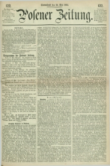 Posener Zeitung. 1864, [№] 122 (28 Mai) + dod.