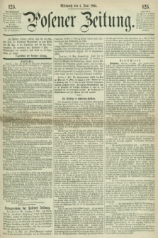 Posener Zeitung. 1864, [№] 125 (1 Juni) + dod.