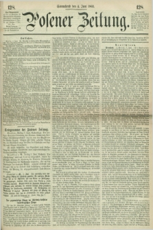 Posener Zeitung. 1864, [№] 128 (4 Juni) + dod.